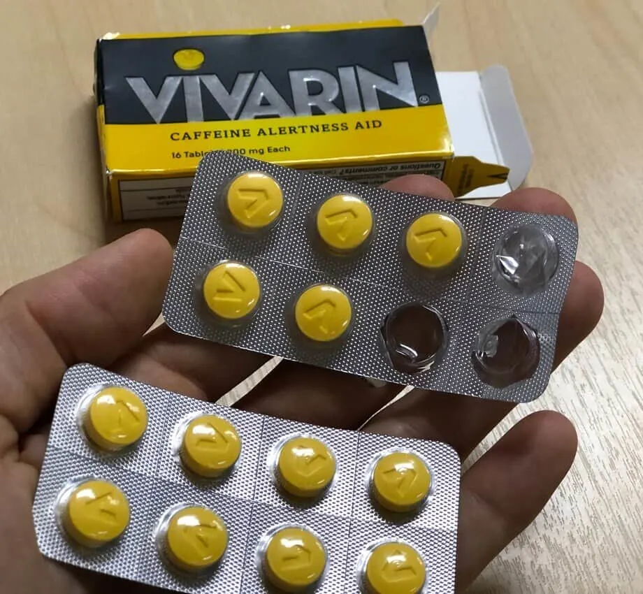 A box of Vivarin contains 16 pills.