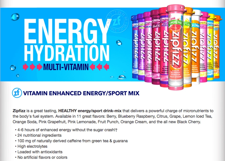 The Zipfizz website says it contains "high electrolytes"