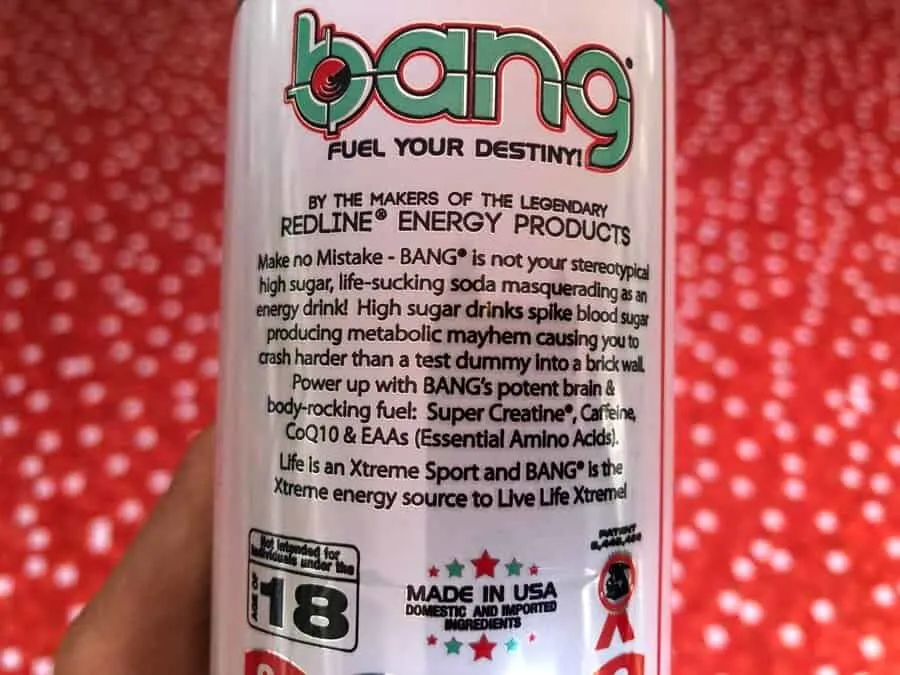 The Bang can has EAA's printed on the back, but doesn't say how much is included.