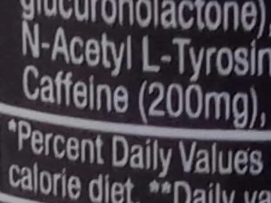 5 Hour Energy Shot Caffeine Contnet