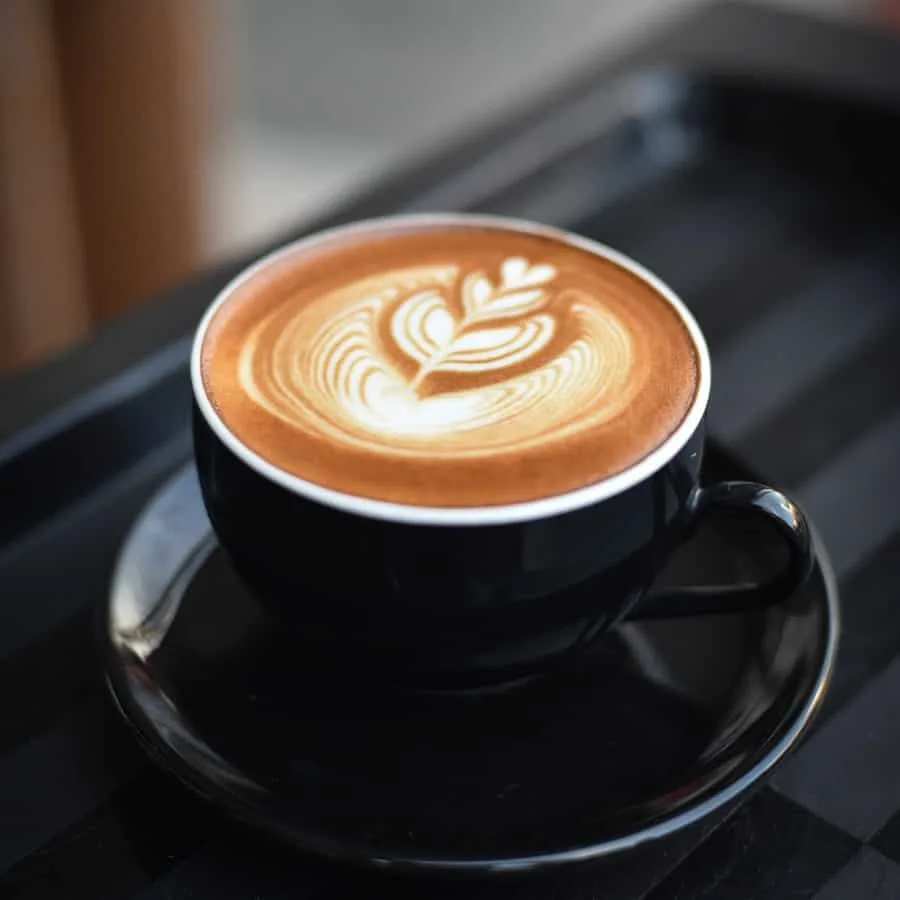 A cup of coffee with latte art