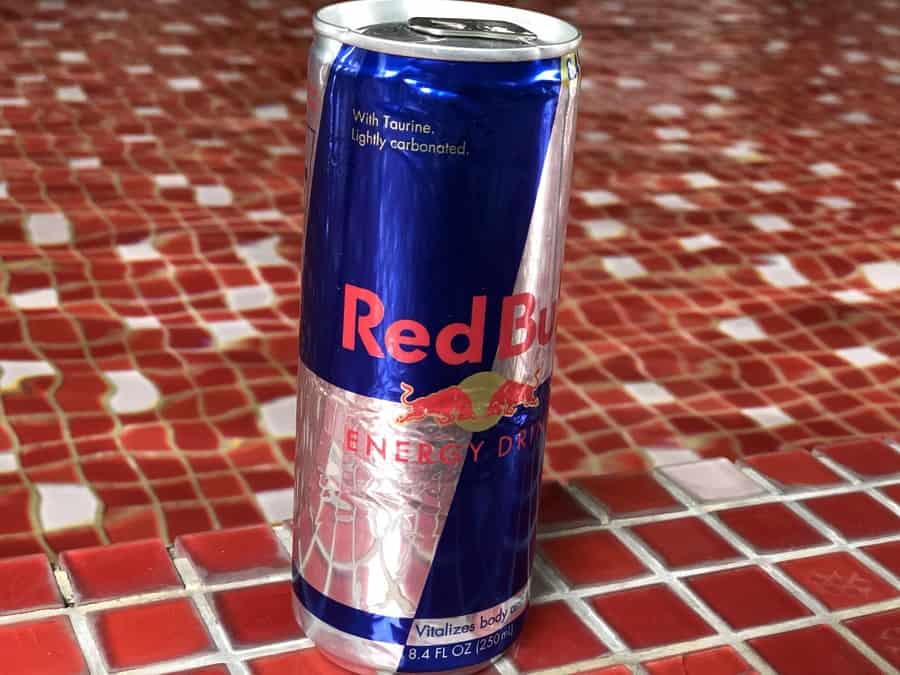 A can of Red Bull. 