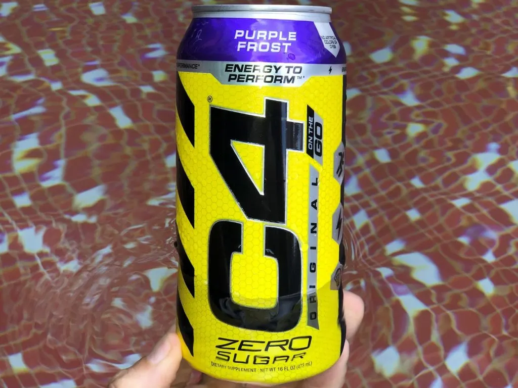 a 16 fl.oz can of C4 Energy.