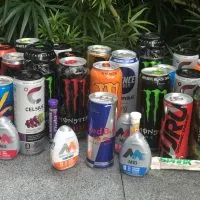 A picture of all energy drinks together