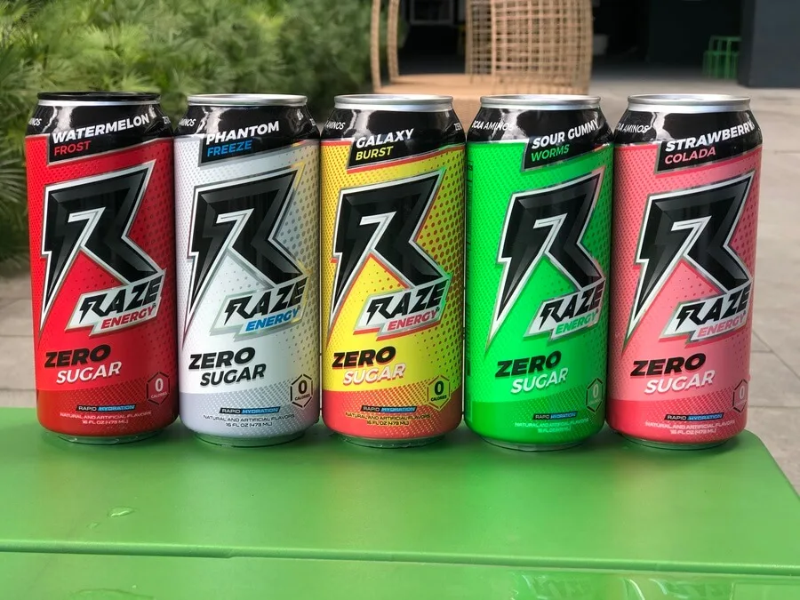 A picture of Raze Energy Drinks
