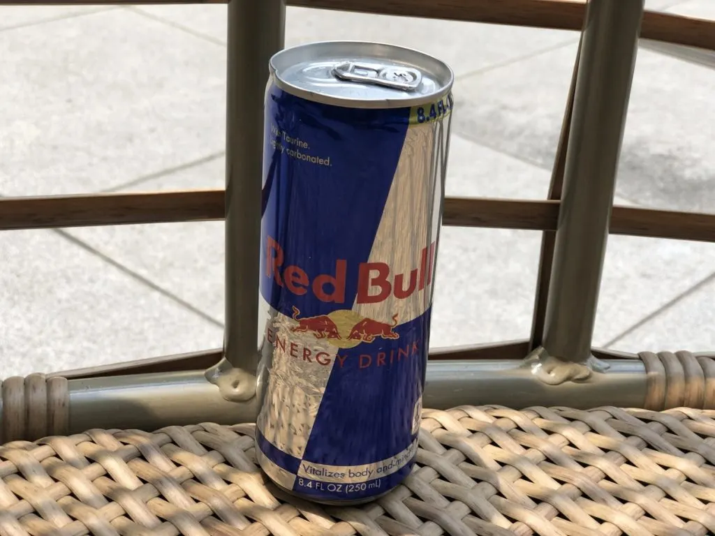 A can of Red Bull.