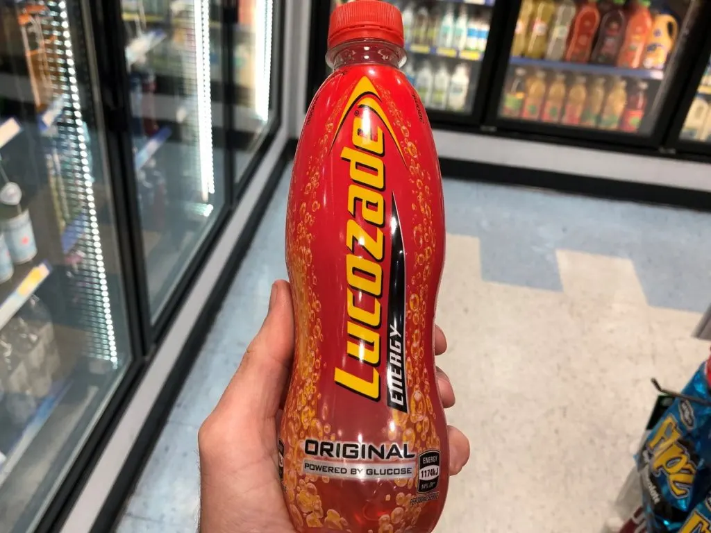 Picture of a bottle of Lucozade