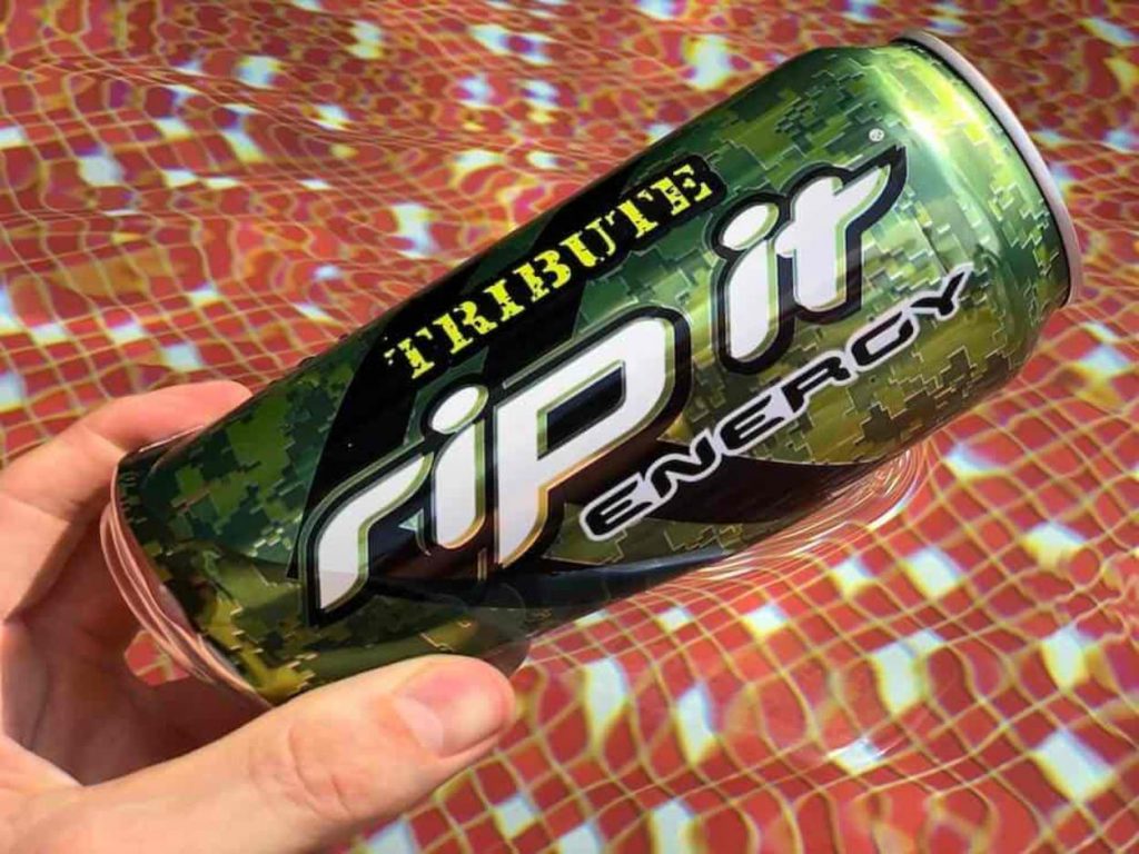 A can of Rip It. Energy Drink. 
