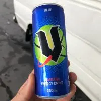 A can of blue V.
