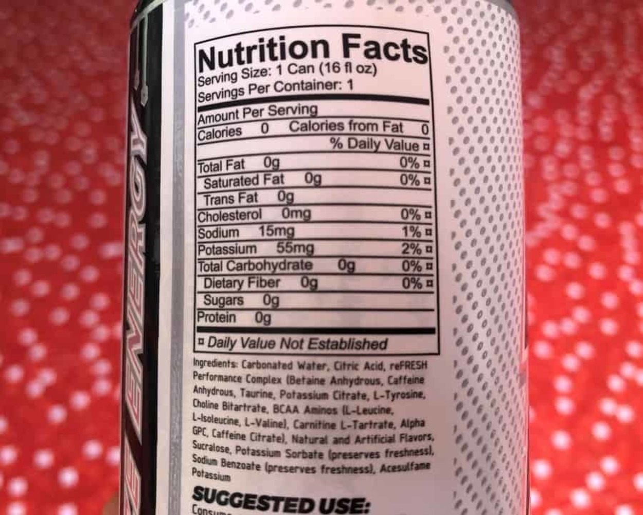 Raze Nutrition Facts