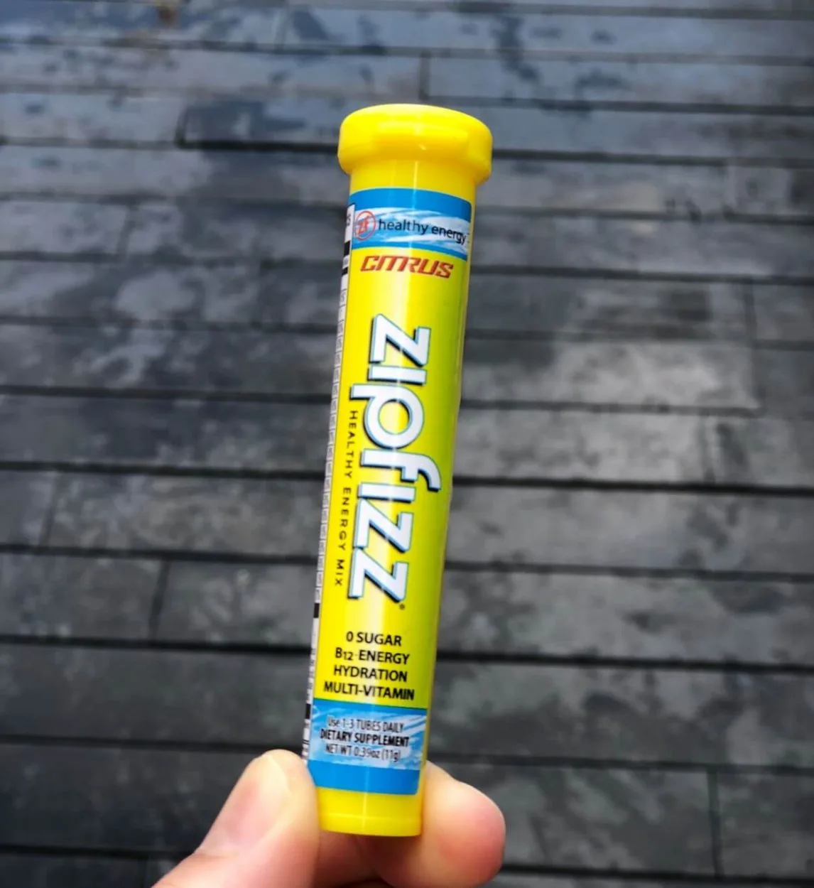 A tube of Zipfizz.