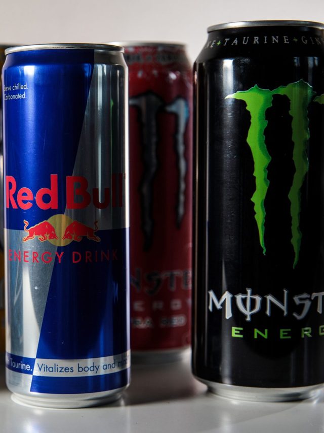 Different brands of Energy Drinks.