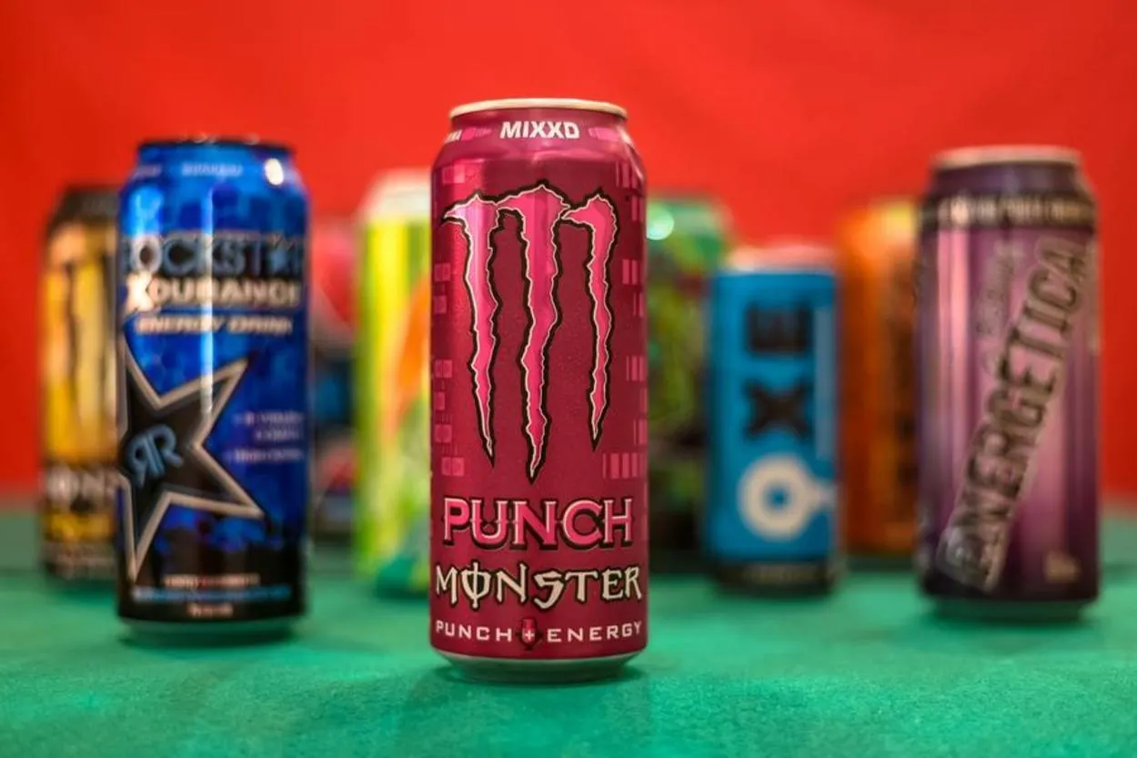 Famous energy drinks in can.