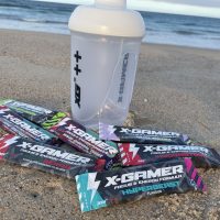 Several packs of X-Gamer ready for mixing.