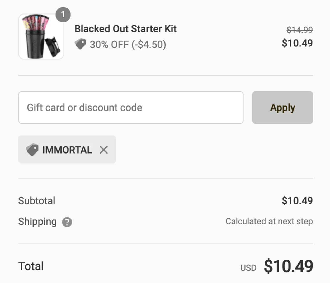 G Fuel checkout picture showing a discount applied to save $4.50.