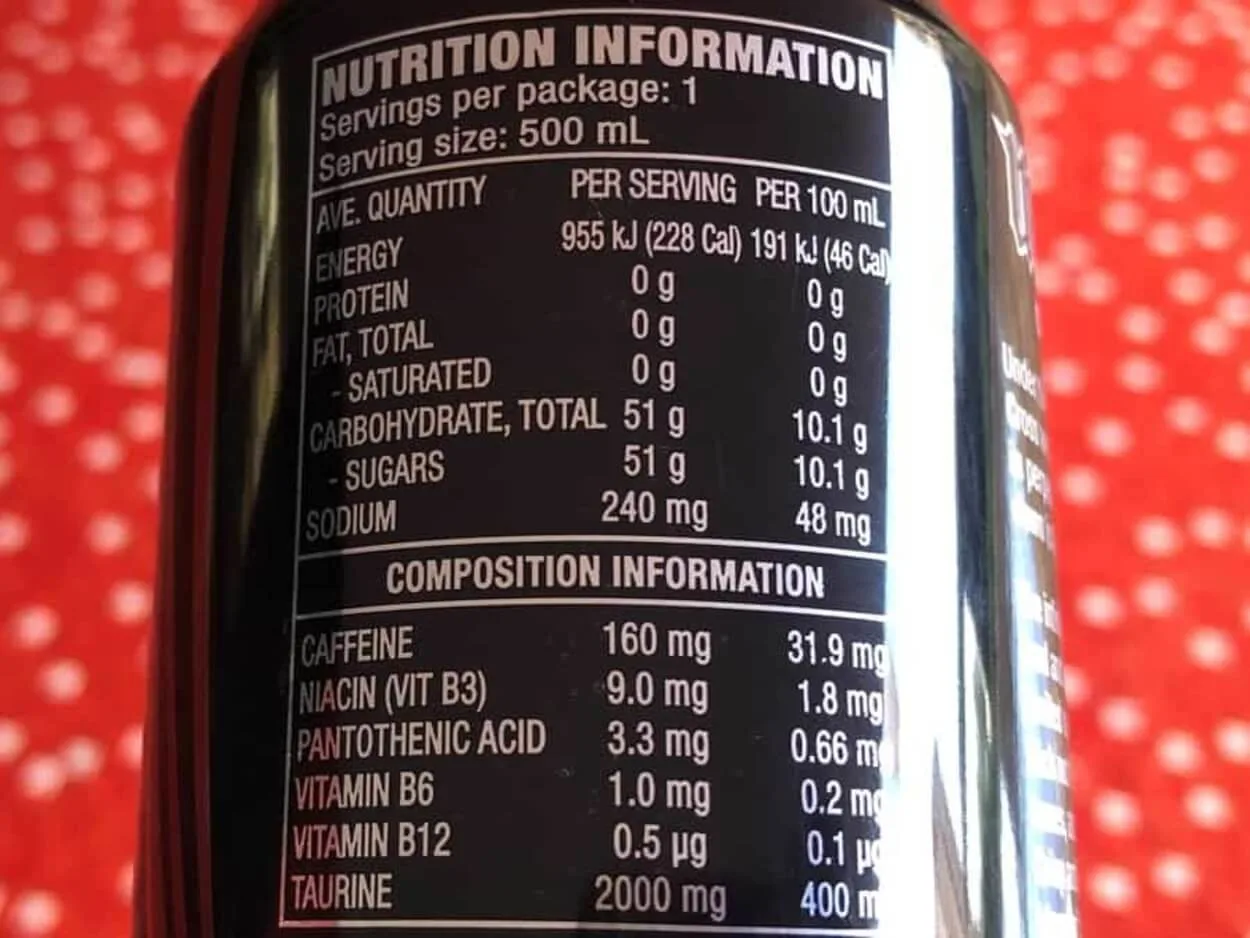 Mother Original Nutrition Facts