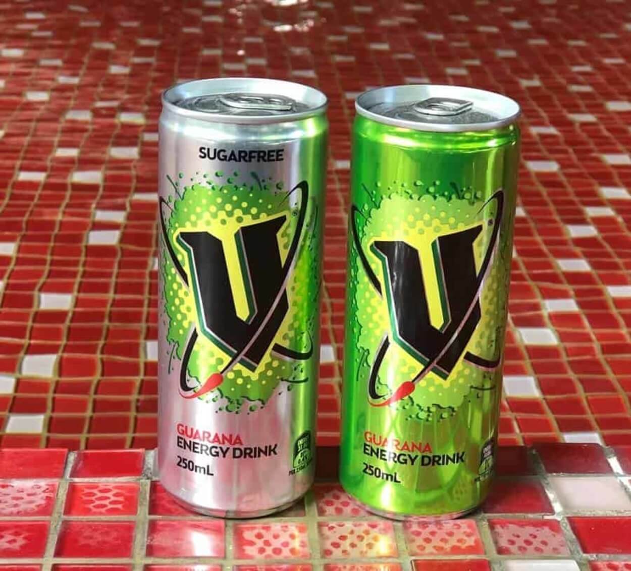 V Energy cans