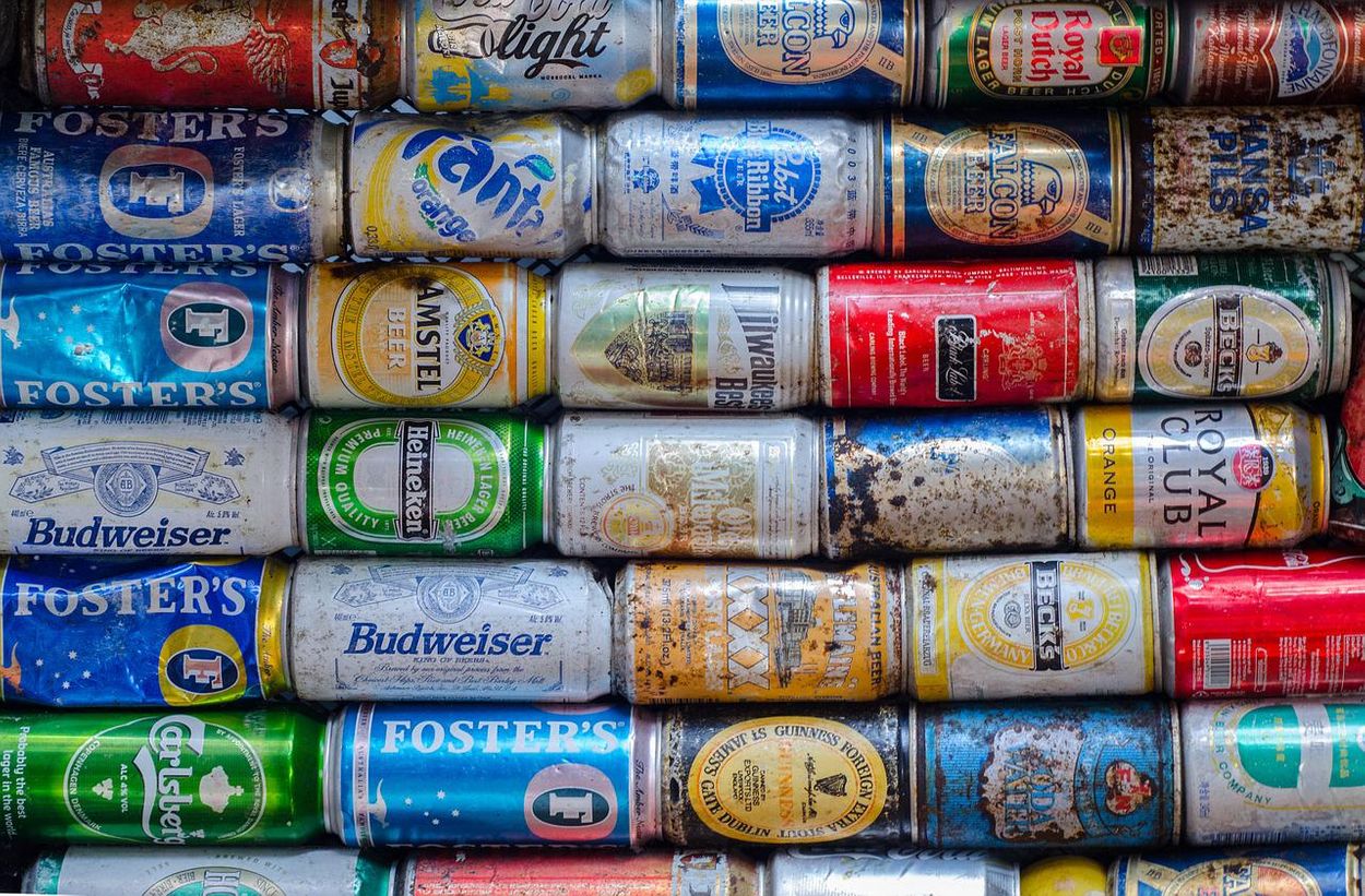 Energy drinks cans.
