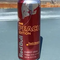 Red Bull Peach Edition Energy Drink.