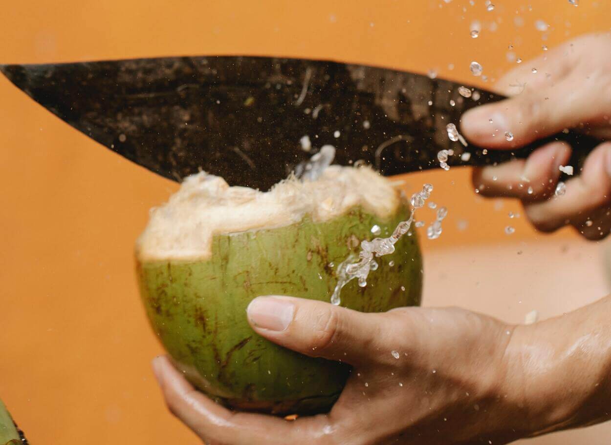 Coconut water is another healthy drink choice