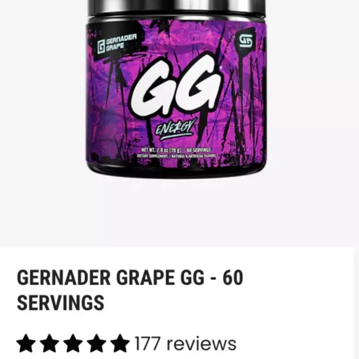 Gamer Supps - Gernader Grape GG - 60 Servings